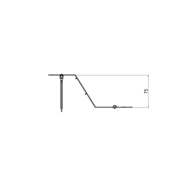 Produktbild UBD 210 290  -  Steckdoseneinsatz mit 4x 45x45- und 4x MH-Ausschnitten, leer